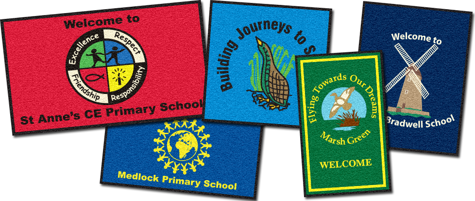 school logo mats