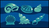 sea shells mat