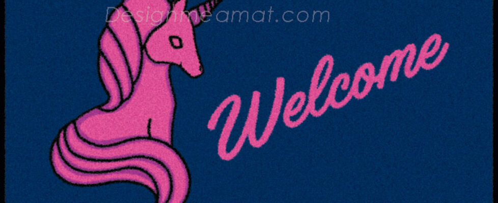 unicorn door mat